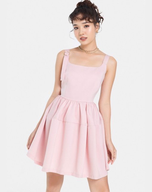 Mini Dress màu hồng ảnh 2