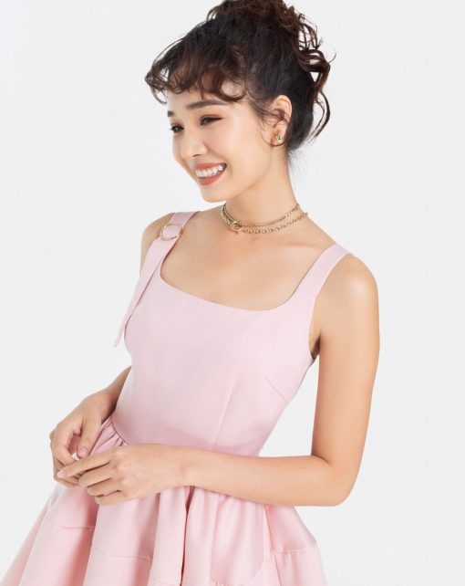 Mini Dress màu hồng ảnh 4