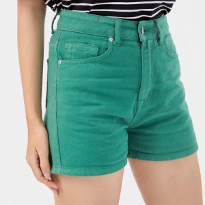 Quần Denim Shorts màu xanh lá