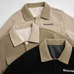 Áo khoác Jacket nhung tăm 2 lớp Nam ATINO Hàn Quốc AD3.8101 nhiều màu - 300