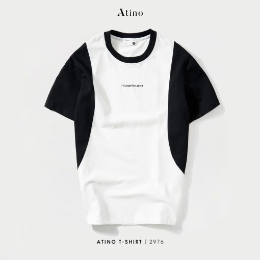Áo Phông Nam Cộc Tay Cổ Tròn ATINO chất liệu Cotton AP2.2976 màu trắng