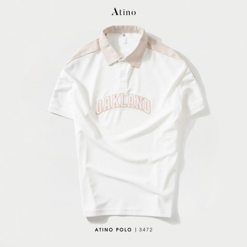 Áo Polo Nam Cộc Tay ATINO chất liệu 100% Cotton PL3.3472 màu trắng