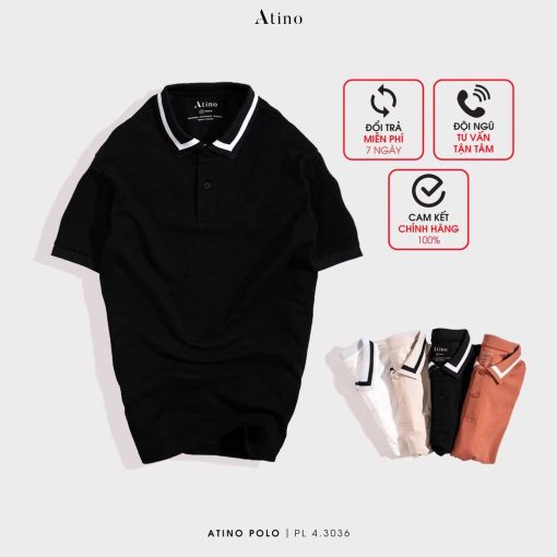 Áo Polo Nam NELI ATINO viền cổ thanh lịch PL4.3036