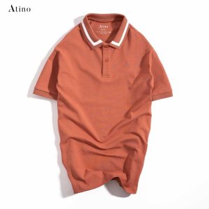 Áo Polo Nam NELI ATINO viền cổ thanh lịch PL4.3036 màu cam - 300