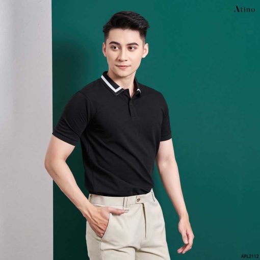Áo Polo Nam NELI ATINO viền cổ thanh lịch PL4.3036 sơ vin