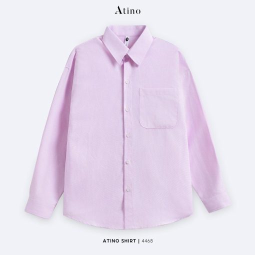 Áo sơ mi dài tay Oxford nam Atino vải cotton SM.L.5.4468 màu hồng