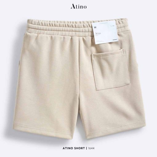 Mông Quần short nam trơn Atino chất liệu cotton dáng trẻ trung L.4.1644