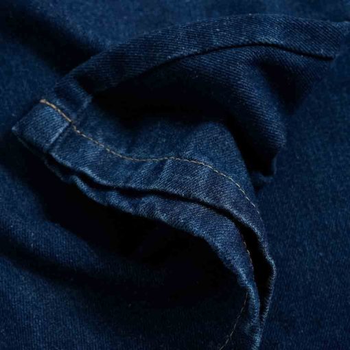 Ống Quần short jean nam xanh Atino chất liệu jean cotton QS.M.1.1628