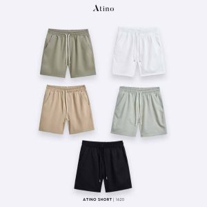 Quần short kaki nam trơn Atino nhiều màu QS12.1409