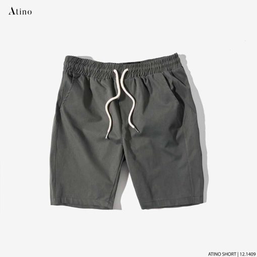 Quần short kaki nam trơn Atino QS12.1409 màu xanh đậm