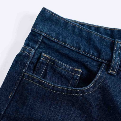 Túi trước Quần short jean nam xanh Atino chất liệu jean cotton QS.M.1.1628