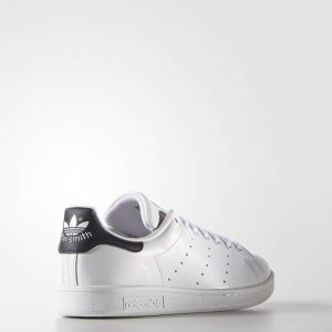 Má ngoài Giày Adidas Stan Smith trắng gót đen M20325