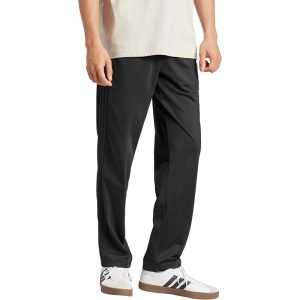 Adidas Men's 3-Stripes Tricot Opem Hem Track Pants Full Black 4 - 300
