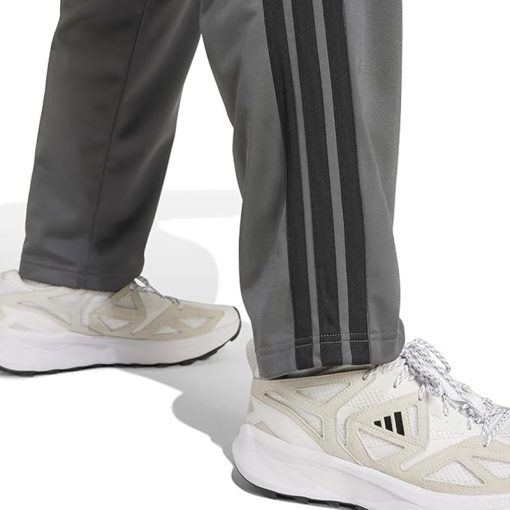 Adidas Men's 3-Stripes Tricot Opem Hem Track Pants Grey 5