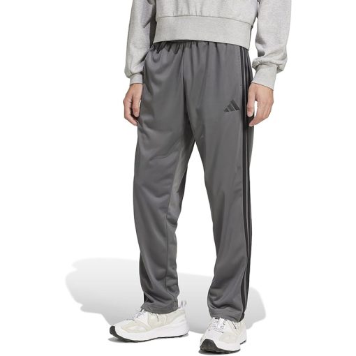 Adidas Men's 3-Stripes Tricot Opem Hem Track Pants Grey