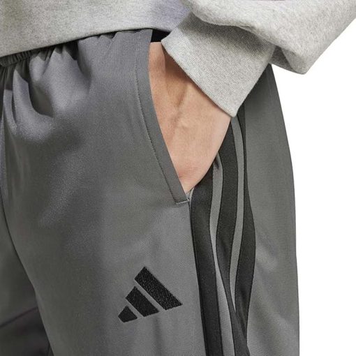 Adidas Men's 3-Stripes Tricot Opem Hem Track Pants Grey 6