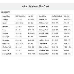 adidas Originals Size Chart - 300