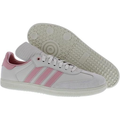 Adidas Unisex-Adult Samba Indoor Sneaker White/Pink 2