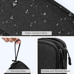 FYY Travel Cable Organizer Pouch Black Electronic Accessories Carry Case Portable Waterproof 4 - 300