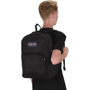 On the shoulder JanSport Superbreak Backpack Black - 300