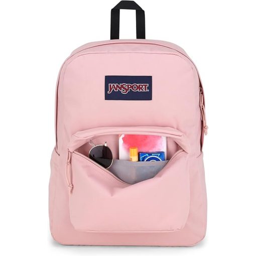 JanSport Superbreak Backpack Misty Rose: utilities
