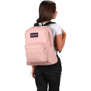 On the shoulder JanSport Superbreak Backpack Misty Rose Durable, Lightweight Premium 6 - 300