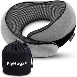 Neck Travel Pillow FlyHugz Gray