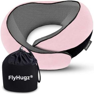 Neck Travel Pillow FlyHugz Pink