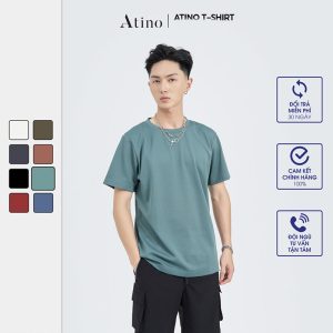 Áo Phông Nam Trơn Cổ Tròn ATINO Form Fitted AP8.2015