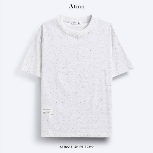 Áo Thun Nam Trơn Cổ Tròn Ngắn Tay ATINO Cotton Form Loose L.3.2899 màu trắng