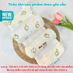 Gối Chặn Định Hình Đầu Cho Bé Sơ Sinh BAFABY Vỏ Đỗ Hạn Chế Vi Khuẩn 4 - 300