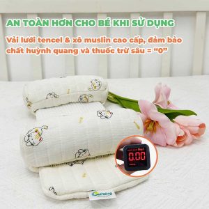 Gối Chặn Định Hình Đầu Cho Bé Sơ Sinh BAFABY Vỏ Đỗ Hạn Chế Vi Khuẩn 6 - 300