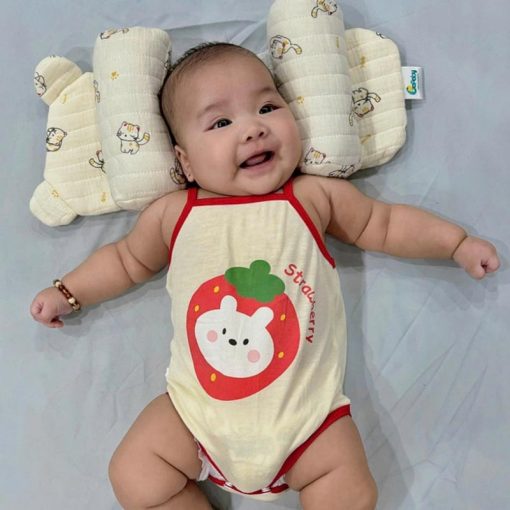 Gối Chặn Định Hình Đầu Cho Bé Sơ Sinh BAFABY Vỏ Đỗ Hạn Chế Vi Khuẩn 9