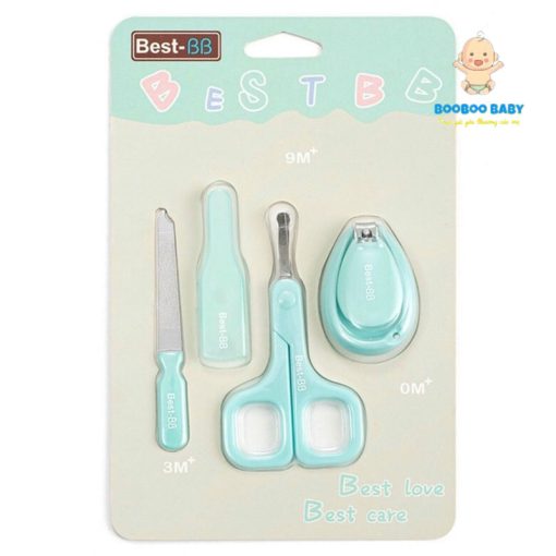 Sét 3 Bộ Bấm Móng Tay Best BB 03 Chi Tiết An Toàn Cho Bé BB117 xanh dương