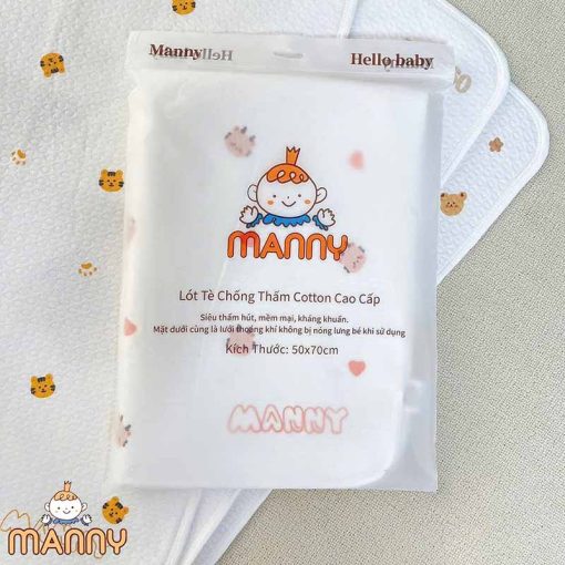 Tấm Lót 4D Chống Thấm Cho Bé Organic Manny 4 Lớp, Boona 3 Lớp 5
