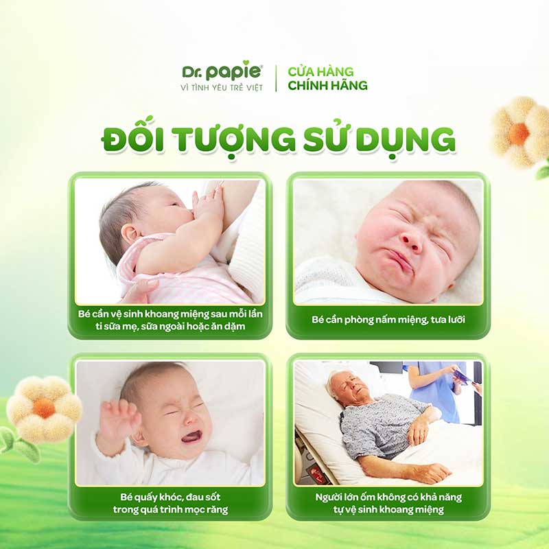 Gạc Rơ Lưỡi Dr.Papie Tiêu Chuẩn 5SAO, Làm Sạch Răng, Lưỡi, Nướu và Khoang Miệng Cho Bé 5 Gạc Rơ Lưỡi Dr.Papie Tiêu Chuẩn 5SAO, Làm Sạch Răng, Lưỡi, Nướu và Khoang Miệng Cho Bé 5