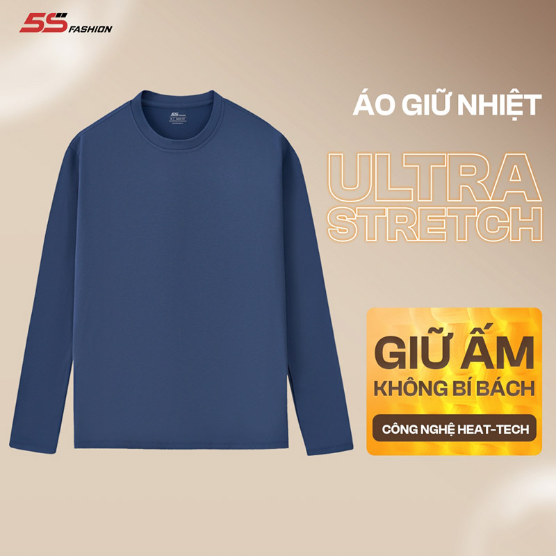 Áo Giữ Nhiệt Nam 5S FASHION HEAT-TECH Ultra Stretch, (01-AGN25002) Áo Giữ Nhiệt Nam 5S FASHION HEAT-TECH Ultra Stretch, (01-AGN25002)