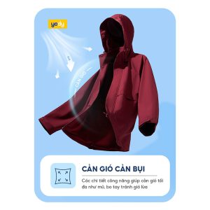 Áo Khoác Gió Nam 4c Plus Dáng Suông YODY cản gió, cản bụi, chống nắng MCWC25F024 4 - 300