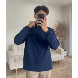 Áo khoác gió nam YODY thông minh trượt nước cản bụi AKM5041 màu tím than - 300