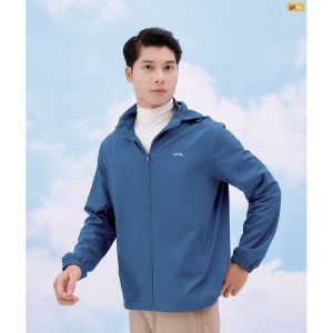 Áo khoác gió nam YODY thông minh trượt nước cản bụi AKM5041 màu xanh than - 300