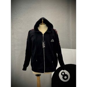 Áo Khoác Hoodie Zip Kappa Dệt Tay Thêu Ngực Nỉ Chân Cua Dày Dặn Full Tem Tag Mạc 5 - 300