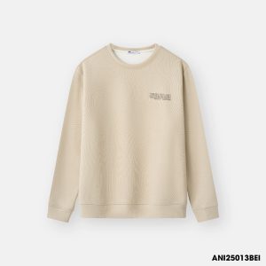 Áo Nỉ Nam Thu Đông 5S FASHION Countdown S-WARM (M0ANI25013-24027) màu be 013 - 300