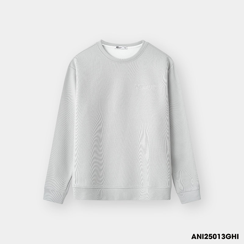 Áo Nỉ Nam Thu Đông 5S FASHION Countdown S-WARM (M0ANI25013-24027) màu ghi Áo Nỉ Nam Thu Đông 5S FASHION Countdown S-WARM (M0ANI25013-24027) màu ghi