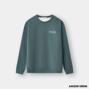 Áo Nỉ Nam Thu Đông 5S FASHION Countdown S-WARM (M0ANI25013-24027) màu rêu đậm 013