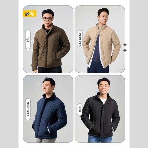 Áo phao nam YODY trần trám bền, nhẹ, siêu ấm, có thể giặt máy - PHM7009 4 màu