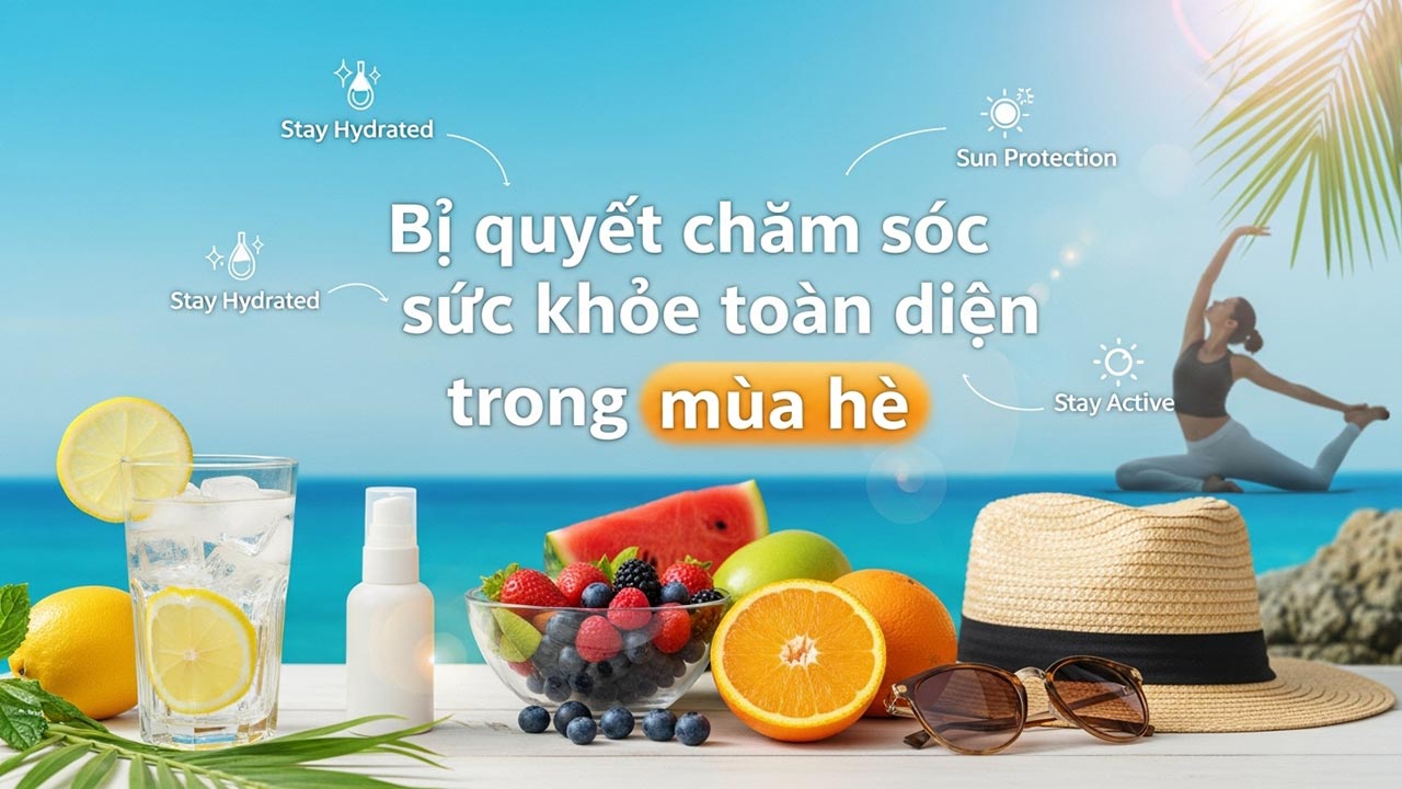 Bí quyết chăm sóc sức khỏe toàn diện trong mùa hè