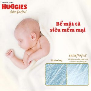 Combo 2 Tã/bỉm dán sơ sinh Huggies Skin Perfect S 80+2 miếng 7 - 300
