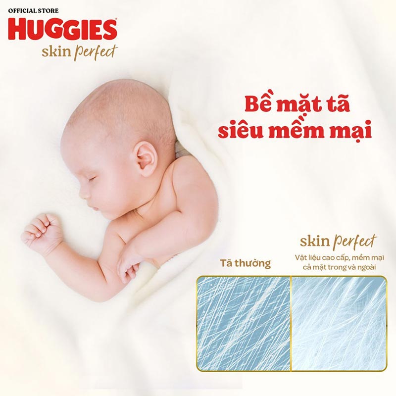 Combo 2 Tã/bỉm dán sơ sinh Huggies Skin Perfect S 80+2 miếng 7 Combo 2 Tã/bỉm dán sơ sinh Huggies Skin Perfect S 80+2 miếng 7
