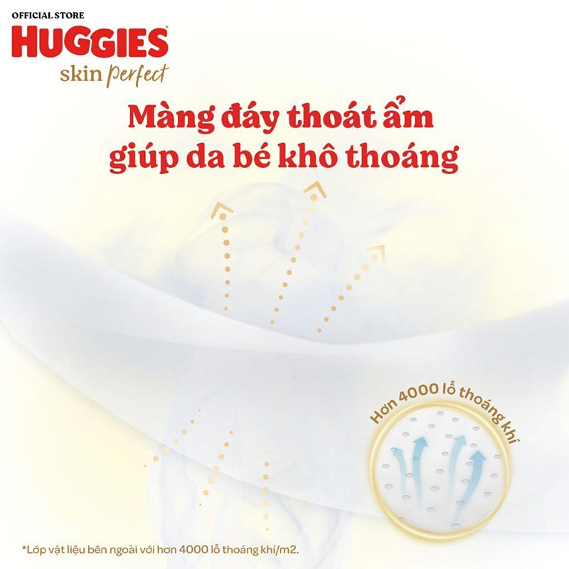 Combo 2 Tã/bỉm dán sơ sinh Huggies Skin Perfect S 80+2 miếng 8 Combo 2 Tã/bỉm dán sơ sinh Huggies Skin Perfect S 80+2 miếng 8