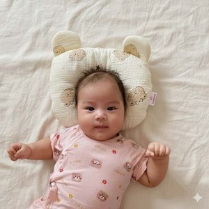 Gối Sơ Sinh Chống Bẹp Đầu Hahuma – Gối Lõm Vải Xô Muslin Mềm Mịn Cho Bé Ngủ Ngon 3 - 300